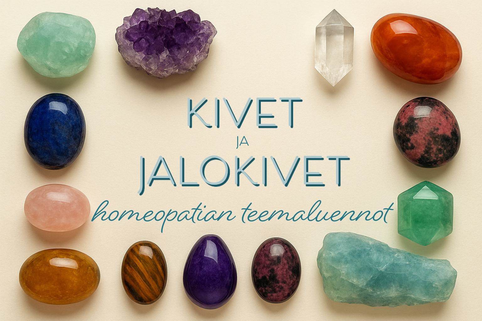 Kivet ja jalokivet homeopatian teemakurssi